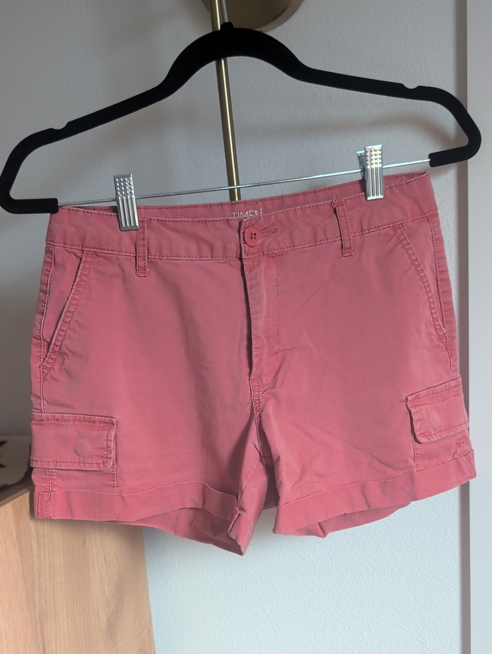 Women's Time And Tru Mid-Rise Cotton Shorts